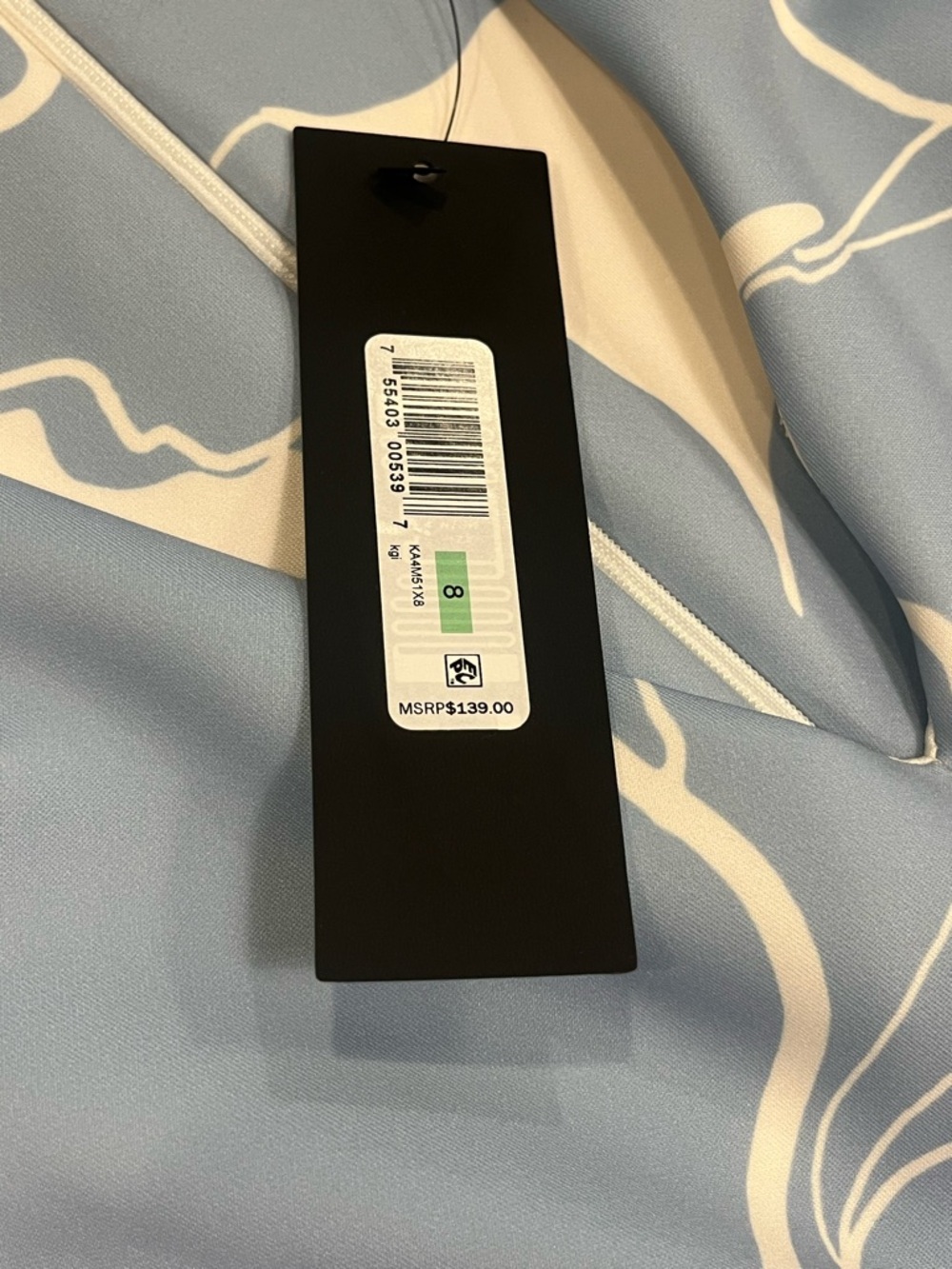Donna Karan New York Center Ruched Floral Dress NWT Size 8 - Picture 15 of 15
